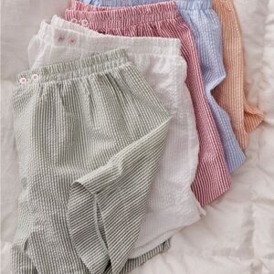 Free People Cloud Nine Boxer set in size Medium in green, orange, and gray